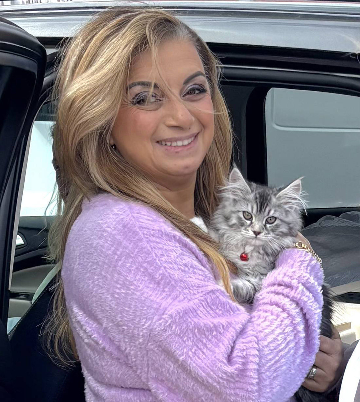 Nawal With Kitten